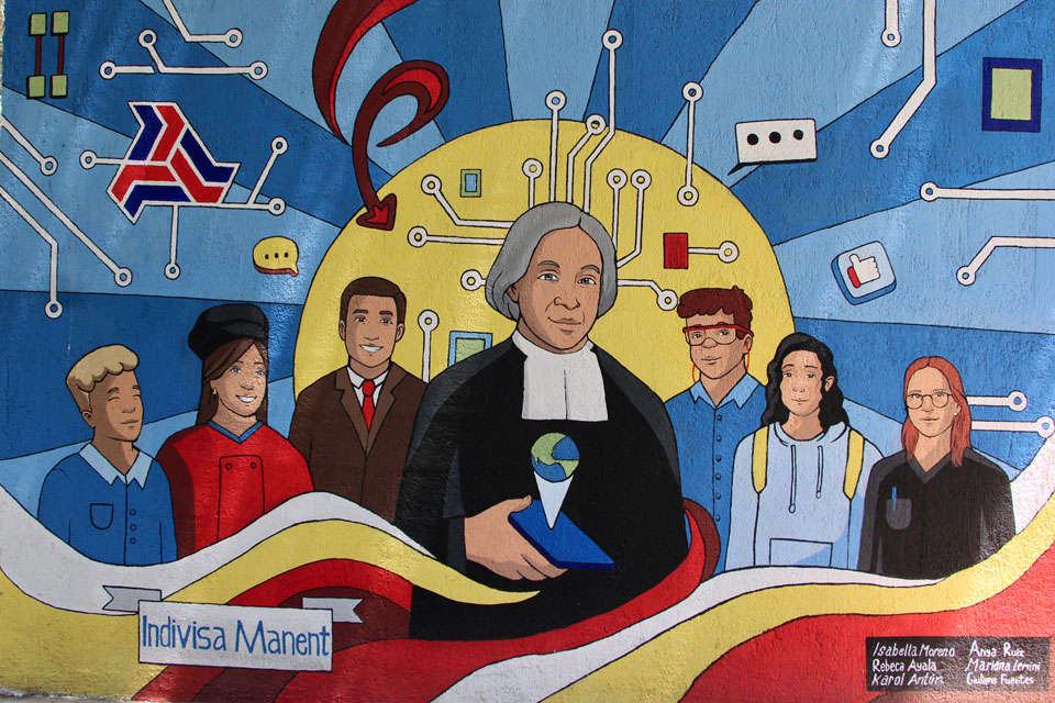 Inauguración mural San Juan Bautista De La Salle